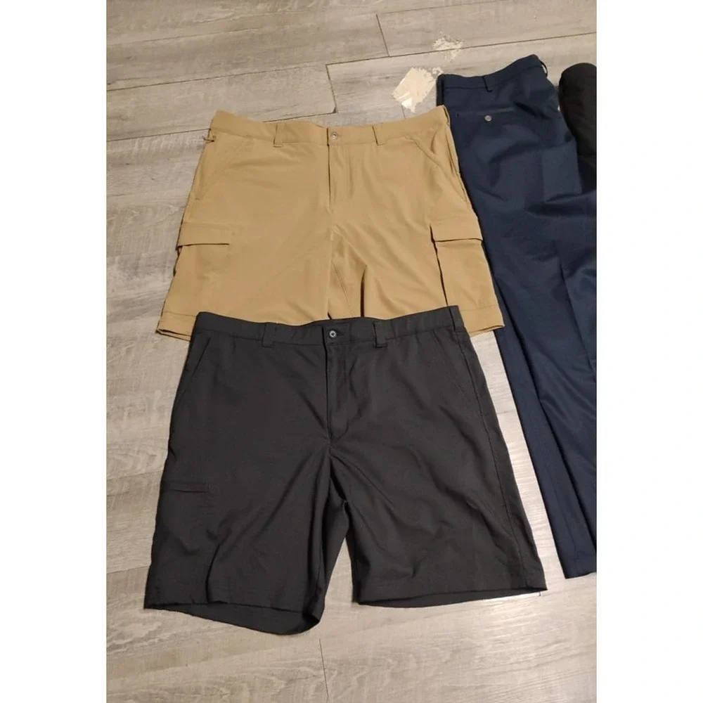 lot of 4 Columbia, PGA tour, Haggar, Goerge Men''s Pants/shorts Sz 40X32 multico
